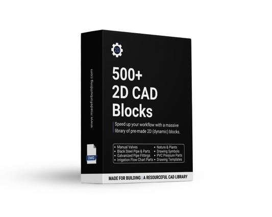 500+ 2D (Dynamic) Blocks Made for Building a Resourful CAD Library